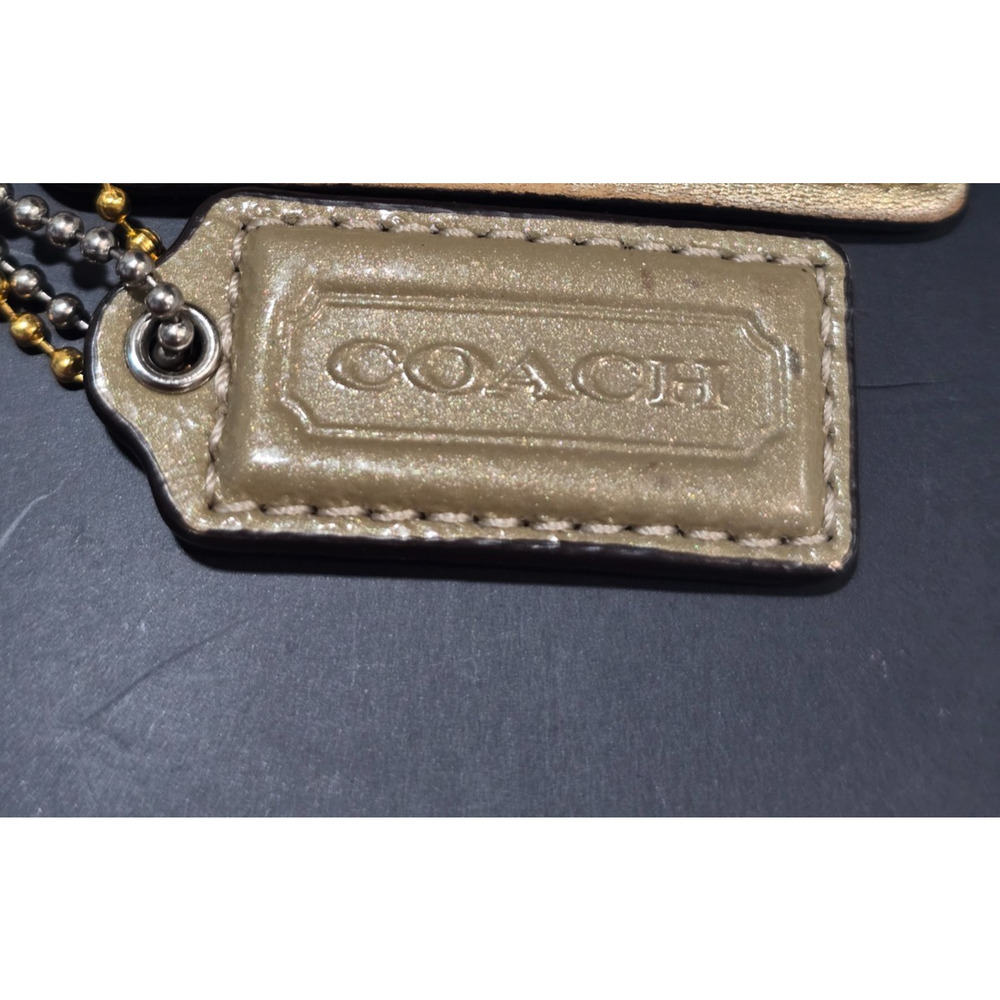 Coach Brown/Taupe Small (2"L x 1"H) Hang Tag - EUC